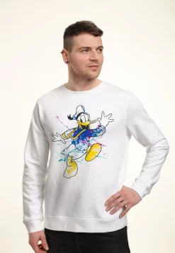 Disney Classic Mickey Splatter Donald - Sweater - White -Disney 044b1b1f81aa4251a7542613633a402b scaled