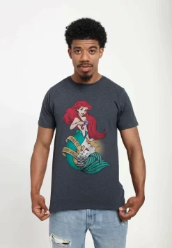 Disney The Little Mermaid Sailor Ariel Unisex - T-Shirt Print - Melange Black -Disney 0714ae569dd745be9749e28f75a1df6d scaled