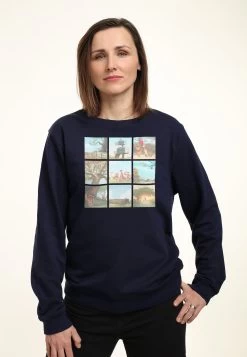 Disney Winnie The Pooh Scenes - Sweater - Navy Blue