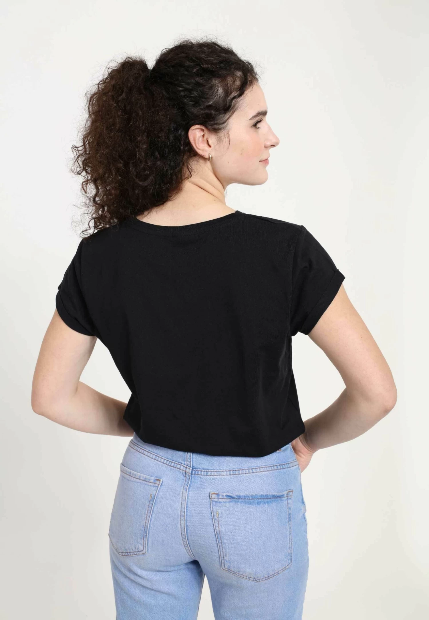 Disney Beauty & The Beast Belle Veau - T-Shirt Print - Black 2 Disney Beauty & The Beast Belle Veau - T-Shirt Print - Black - Afbeelding 2