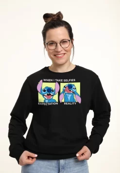 Disney LiloStitch Stitch Selfie - Sweater - Black