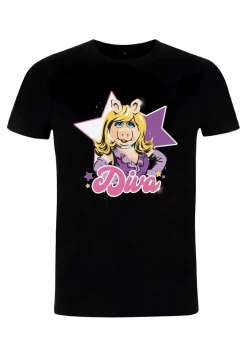 Disney Muppets Diva Piggy - T-Shirt Print - Black