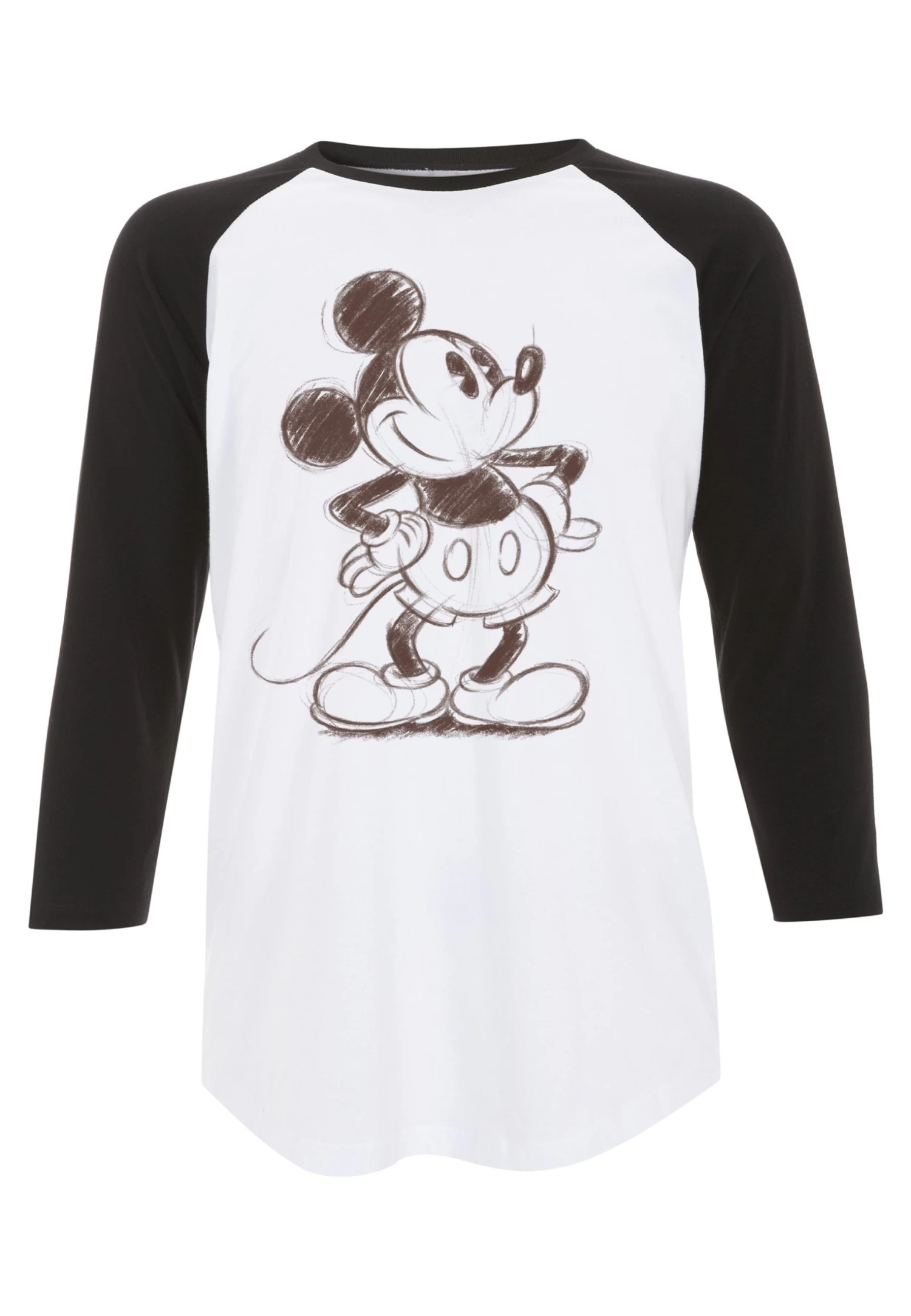 Disney Mickey And Friends Sketchy - Longsleeve - White Black 5 Disney Mickey And Friends Sketchy - Longsleeve - White Black - Afbeelding 5