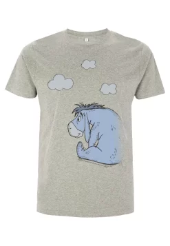 Disney Winnie The Pooh Cloudy Eeyore - T-Shirt Print - Melange Grey