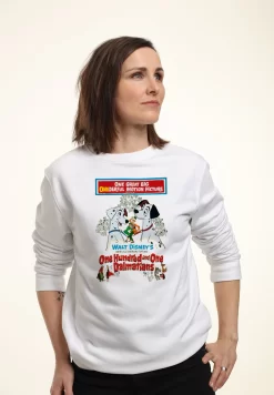 Disney 101 Dalmatians Vintage Poster - Sweater - White
