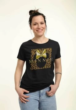 Disney Mickey Classic Leopard Square Minnie - T-Shirt Print - Black -Disney 1f2f884061e446c39bf9df9fb4eaa416