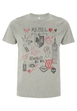 Disney Dnca Rebel Queen - T-Shirt Print - Melange Grey