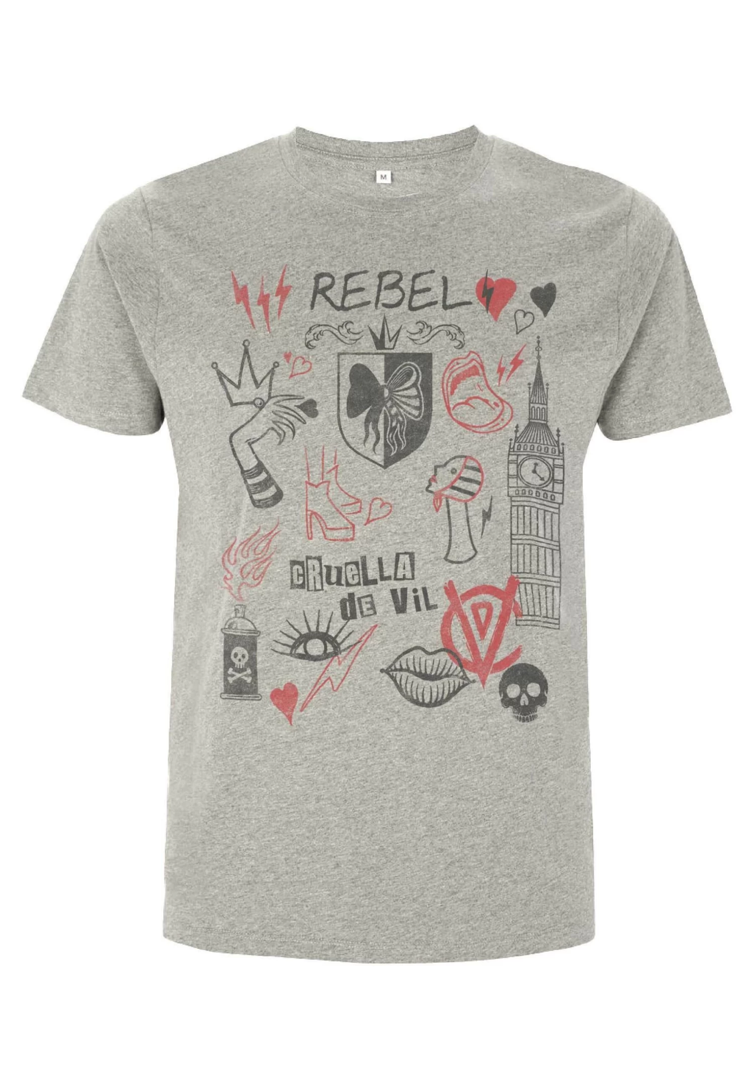 Disney Dnca Rebel Queen - T-Shirt Print - Melange Grey 1 Disney Dnca Rebel Queen - T-Shirt Print - Melange Grey