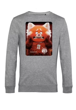 Disney Turning Red Panda Poster - Sweater - Heather Grey -Disney 23176cf78e314553ba3980fe507774f9 scaled