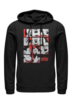 Disney Mickey Classic Mickey Mouse Expression Grid Unisex - Hoodie - Black