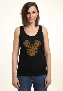 Disney Classic Mickey Cheetah Mouse - Top - Black