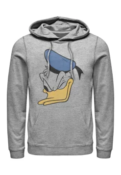 Disney Classics Unisex Donald Face Hoodie - Hoodie - Melange Grey
