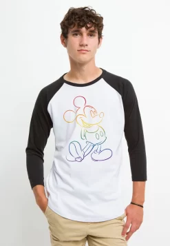 Disney Mickey Mouse Big Pride - Longsleeve - White Black -Disney 3039b1917ce14e19a48da1f9decc30fc scaled