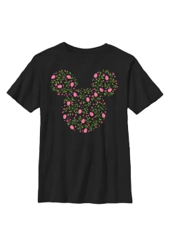 Disney Classic Mickey Shabby Chic Egg - T-Shirt Print - Black