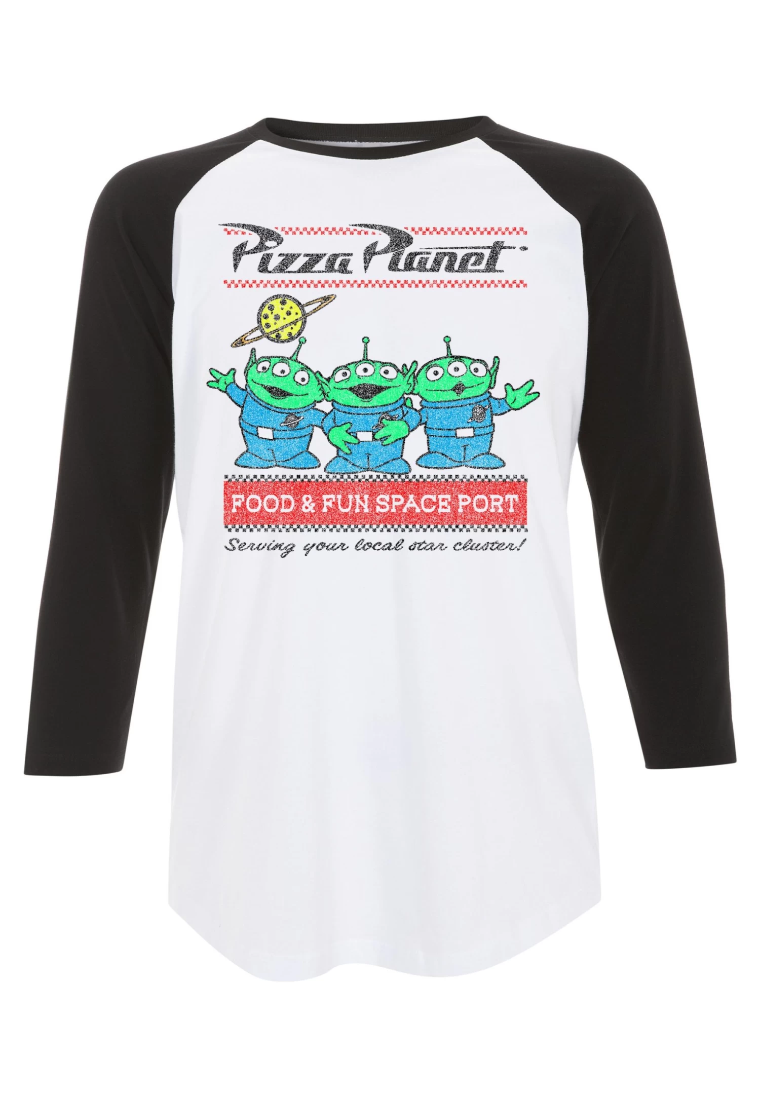 Disney Toy Story 1-3 Pizza Planet Surf - Longsleeve - White Black 5 Disney Toy Story 1-3 Pizza Planet Surf - Longsleeve - White Black - Afbeelding 5