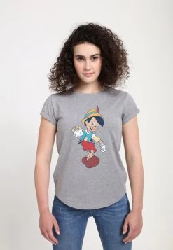 Disney Pinocchio Vintage Pinocchio - T-Shirt Print - Melange Grey -Disney 3eb3d5b5e8ad457db4d757b728d39c17