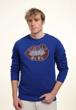 Disney Dnca Lip Embroidery - Sweater - Royal Blue -Disney 4158fc7b65fa43d3af1fb5660c7877d3