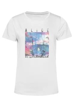 Disney Alice In Wonderland Alice Garden Scene - T-Shirt Print - White -Disney 417b9e46e6074330b37996f687773ac1 scaled