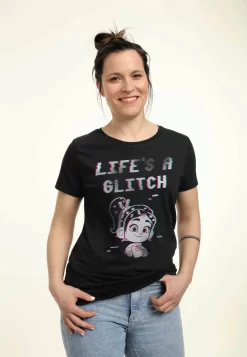 Disney Wreck It Ralph Glitch Life - T-Shirt Print - Black 7 Disney Wreck It Ralph Glitch Life - T-Shirt Print - Black -Disney 448e51fd3b9644edae366eea2826767b scaled