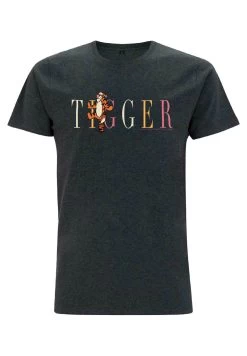 Disney Winnie The Pooh Tigger Fashion - T-Shirt Print - Melange Black