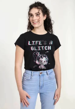 Disney Wreck-It Ralph 2 Glitch Life - T-Shirt Print - Black -Disney 482397c53525488d8e08b4abb7aacc30