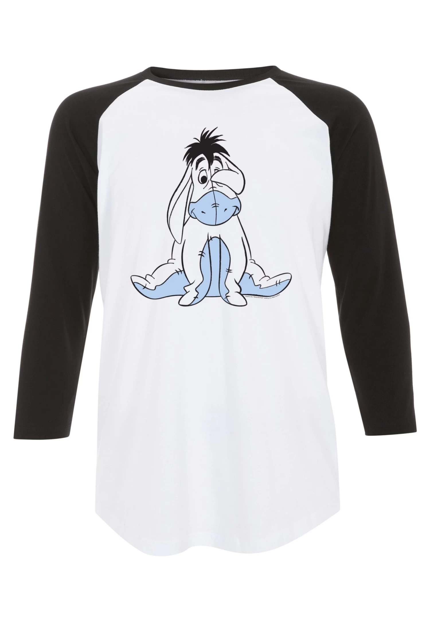 Disney Winnie The Pooh Sketch Eeyore - Longsleeve - White Black 5 Disney Winnie The Pooh Sketch Eeyore - Longsleeve - White Black - Afbeelding 5