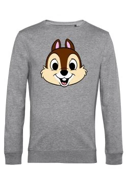 Disney Mickey & Friends Chip Big Face - Sweater - Heather Grey -Disney 4db272a9ad444aacac1052d4a2707b57