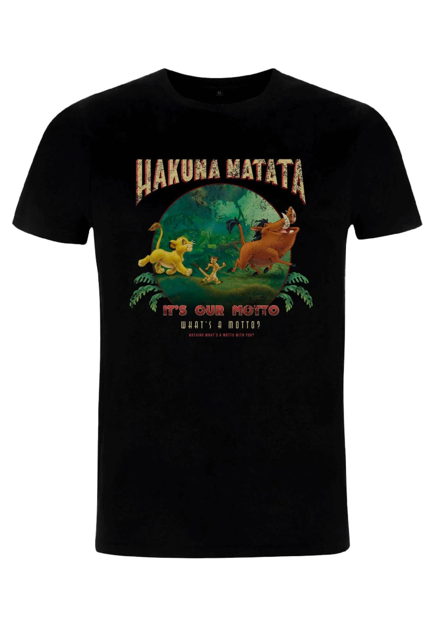Disney The Lion King Tommy Matata Unisex - T-Shirt Print - Black 4 Disney The Lion King Tommy Matata Unisex - T-Shirt Print - Black - Afbeelding 4