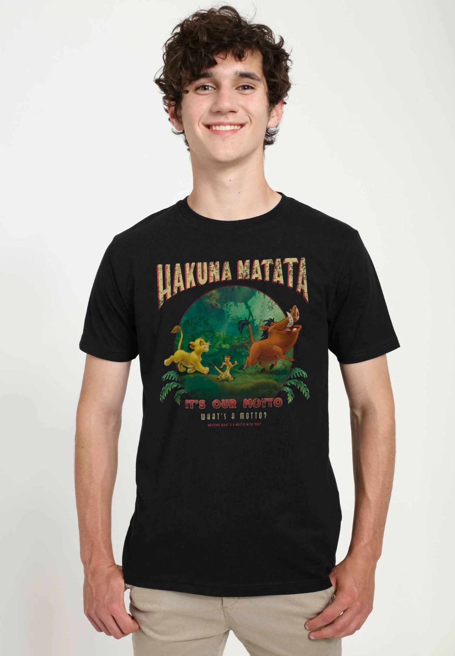 Disney The Lion King Tommy Matata Unisex - T-Shirt Print - Black 1 Disney The Lion King Tommy Matata Unisex - T-Shirt Print - Black