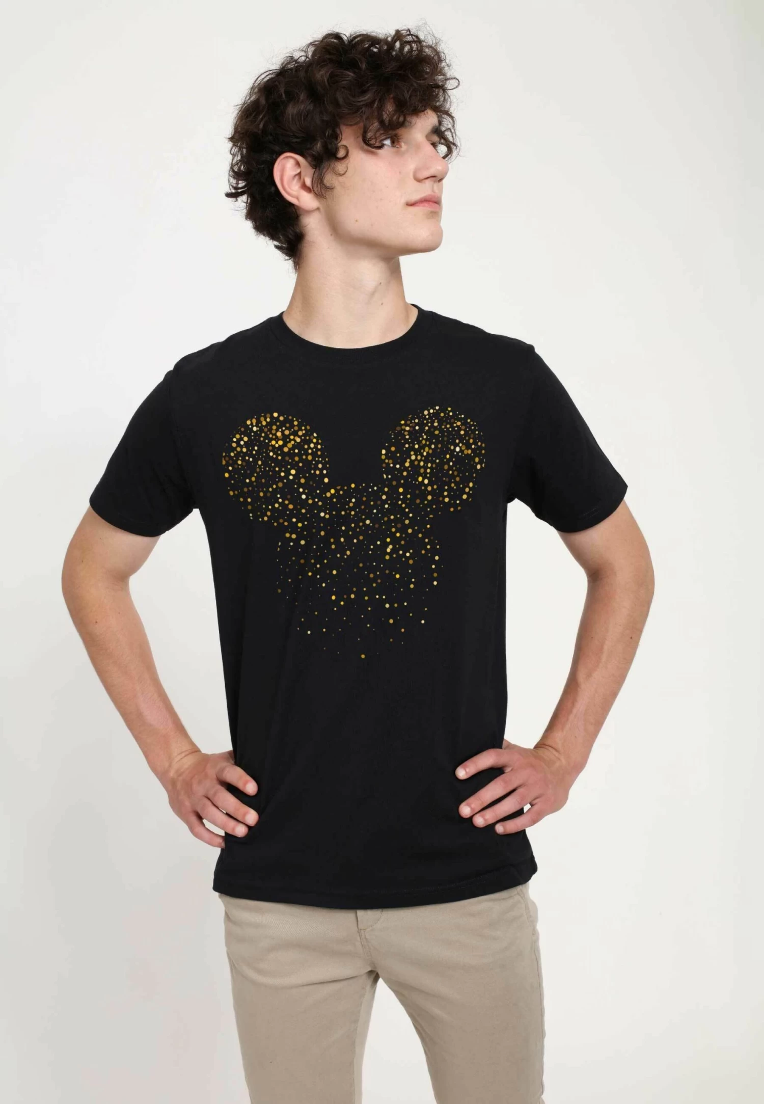 Disney Mickey Classic Mickey Confetti Fill Unisex - T-Shirt Print - Black 3 Disney Mickey Classic Mickey Confetti Fill Unisex - T-Shirt Print - Black - Afbeelding 3