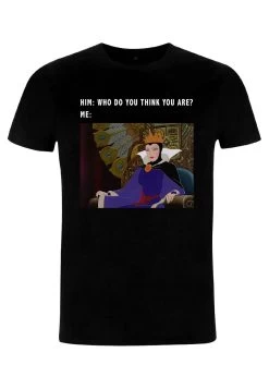 Disney Sleeping Beauty Evil Queen Meme - T-Shirt Print - Black