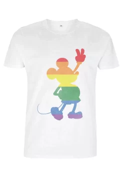 Disney Mickey Classic Love Is Love Pride Mickey Unisex - T-Shirt Print - White -Disney 6751ef760b904ffeba79db3539a79d2d scaled