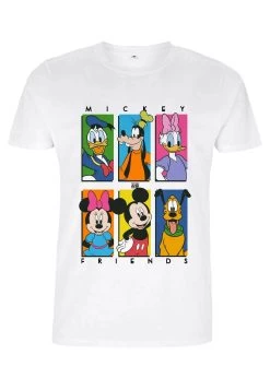 Disney Classic Mickey Six Up - T-Shirt Print - White