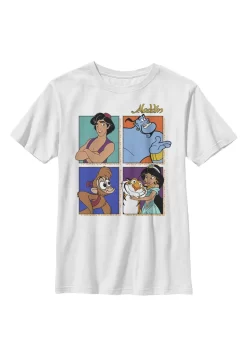 Disney Aladdin Aladdin Four - T-Shirt Print - White