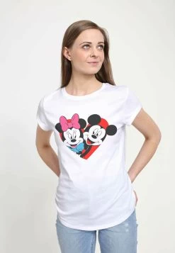 Disney Mickey Mouse Mickey Minnie Heart - T-Shirt Print - White 8 Disney Mickey Mouse Mickey Minnie Heart - T-Shirt Print - White -Disney 6d02b36c881348b6bf318d3b2675728b