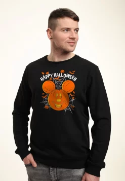 Disney Mickey Classic Mickey Mouse Jack O Lantern - Sweater - Black