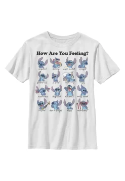 Disney Lilo & Stitch Stitch Moods - T-Shirt Print - White