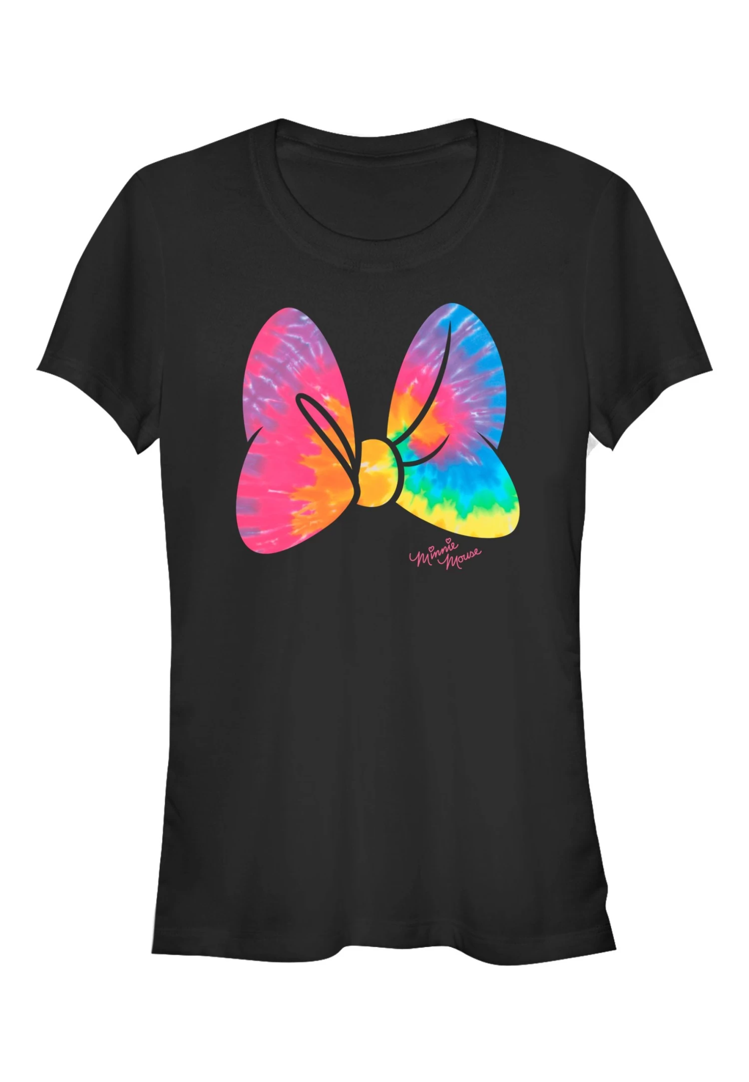 Disney Mickey & Friends Tie Dye Bow - T-Shirt Print - Black 1 Disney Mickey & Friends Tie Dye Bow - T-Shirt Print - Black
