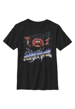 Disney Muppets Animal Metal - T-Shirt Print - Black