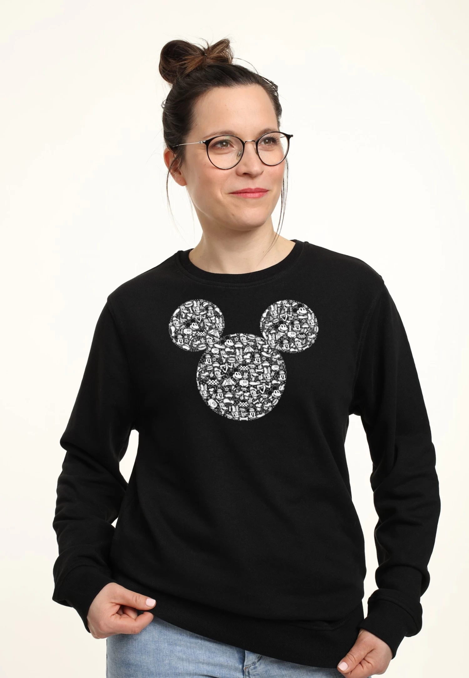Disney Classic Mickey Mickey Icons Fill - Sweater - Black 3 Disney Classic Mickey Mickey Icons Fill - Sweater - Black - Afbeelding 3