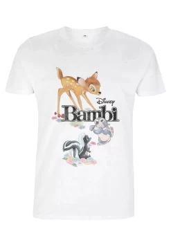Disney Bambi Bambi Friends - T-Shirt Print - White