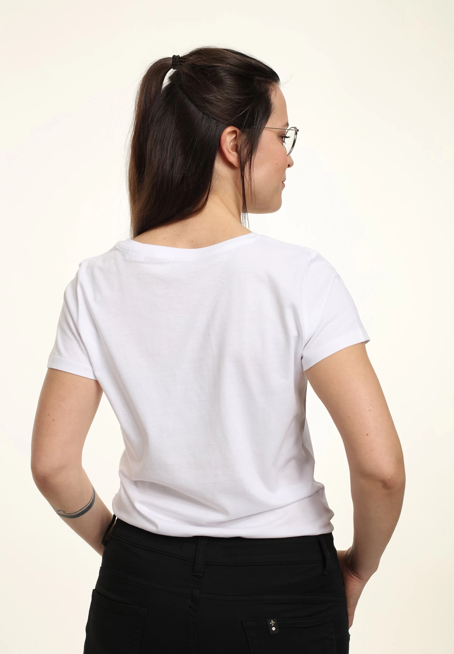 Disney Alice In Wonderland Alice Friends Flowers - T-Shirt Print - White 2 Disney Alice In Wonderland Alice Friends Flowers - T-Shirt Print - White - Afbeelding 2