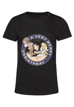 Disney Alice In Wonderland- T-Shirt Print - Black -Disney 7c94232bd7a04dc793da95fd0d13061b scaled