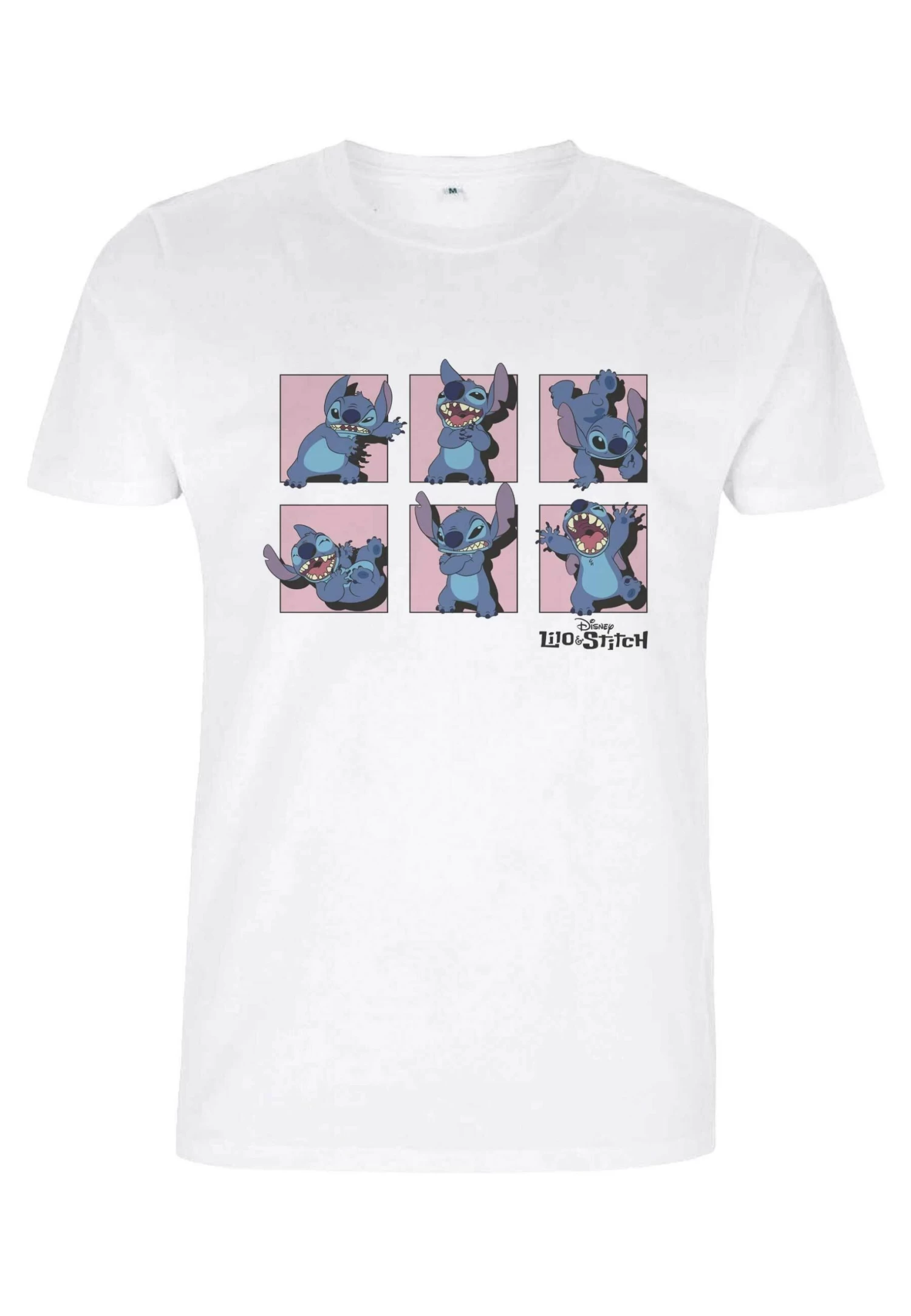 Disney Lilo & Stitch Stitch Poses Unisex - T-Shirt Print - White 5 Disney Lilo & Stitch Stitch Poses Unisex - T-Shirt Print - White - Afbeelding 5