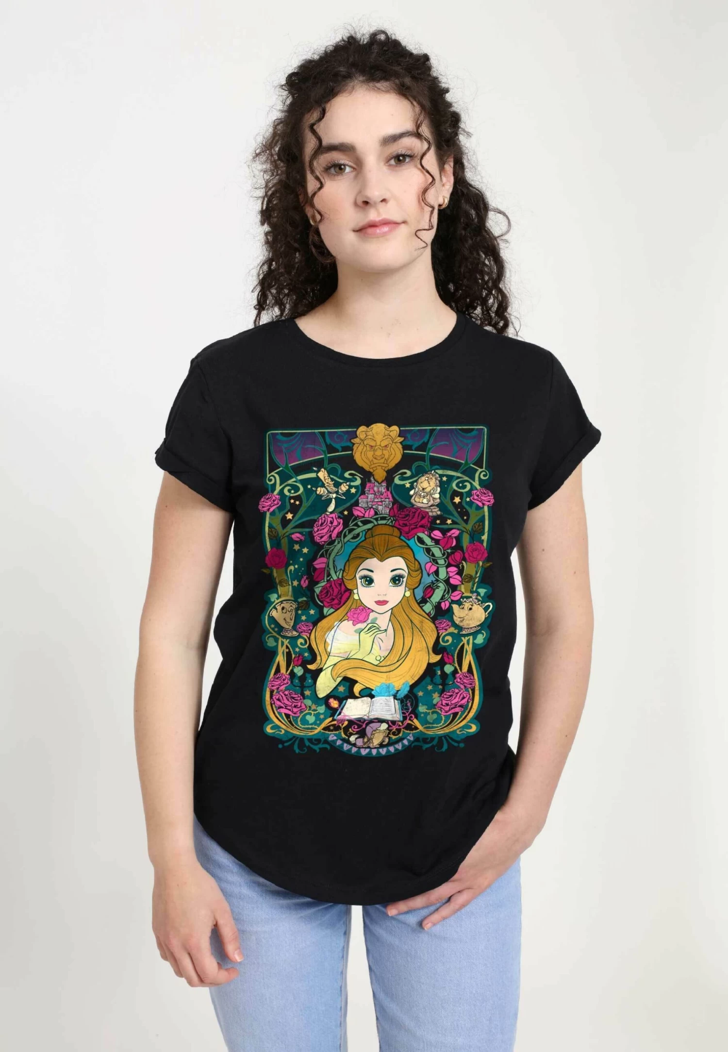 Disney Beauty & The Beast Belle Veau - T-Shirt Print - Black 1 Disney Beauty & The Beast Belle Veau - T-Shirt Print - Black