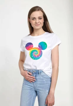 Disney Classic Mickey Mickey Tie Dye Fill - T-Shirt Print - White