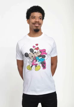 Disney Mickey Mouse Mickey Minnie Love Unisex - T-Shirt Print - White -Disney 88f3dbba828548f5a539c3f655407a40 scaled
