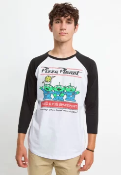 Disney Toy Story 1-3 Pizza Planet Surf - Longsleeve - White Black