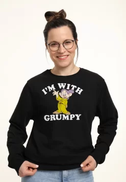 Disney Snow White And The Seven Dwarfs With Grumpy - Sweater - Black