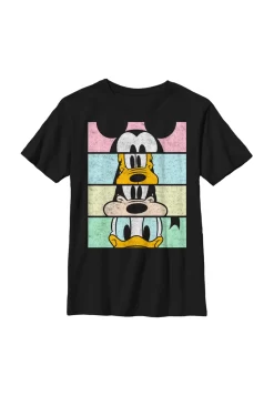 Disney Mickey Classic Crew Crop - T-Shirt Print - Black